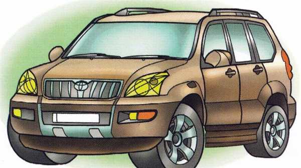 Раскраска Toyota Land Cruiser Волшебный Путешествие В Лесу