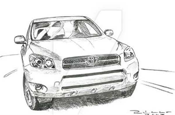 Toyota rav4 раскраска