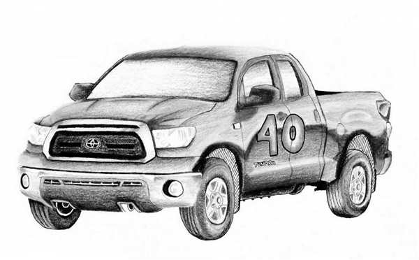 Раскраска Toyota Land Cruiser 200