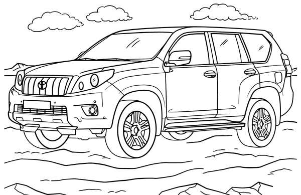 Раскраска Toyota Tundra Веселье и Знания для Детей