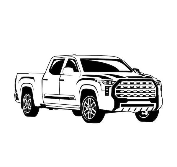 Раскраска Toyota Tundra Веселье и Знания для Детей