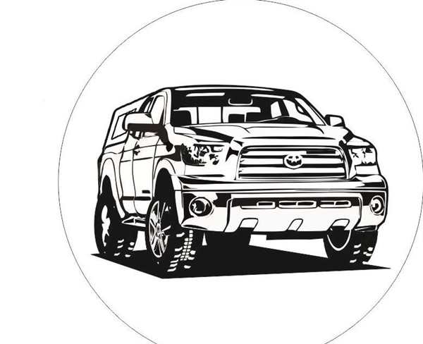 Раскраска Toyota Tundra Веселье и Знания для Детей