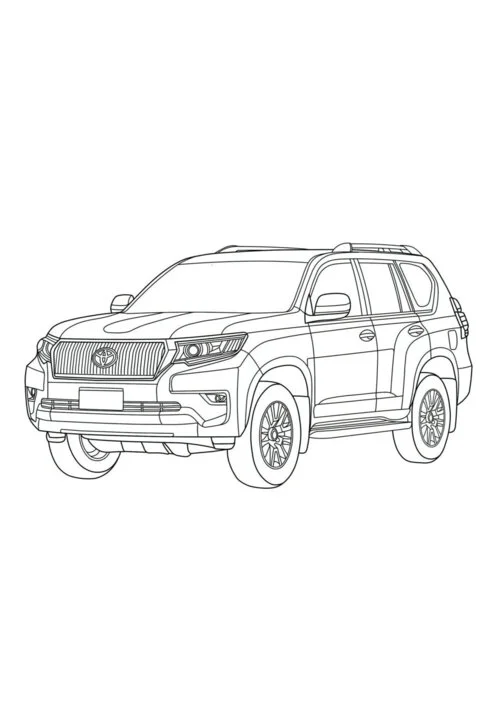 Раскраска Toyota Tundra Веселье и Знания для Детей