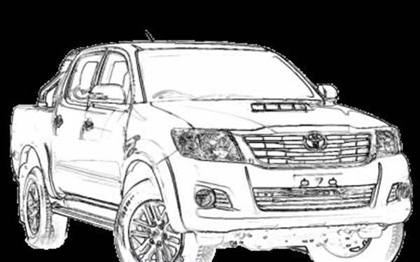 Раскраска Toyota Tundra Веселье и Знания для Детей