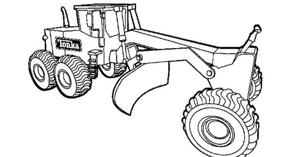 Трактор JCB раскраска