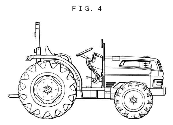 Раскраска трактора Ford 3600 для детей