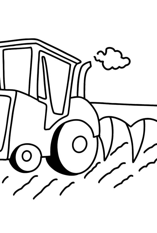Комбайн John Deere раскраска