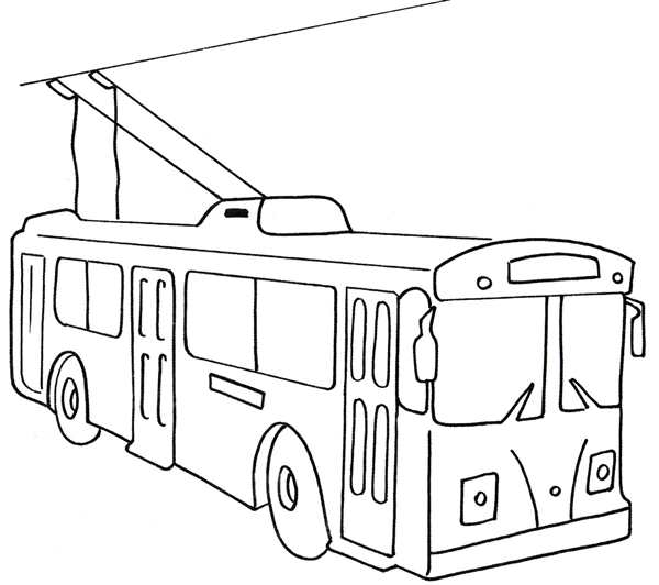 Раскраска трамвай веселые часы вColoringFun