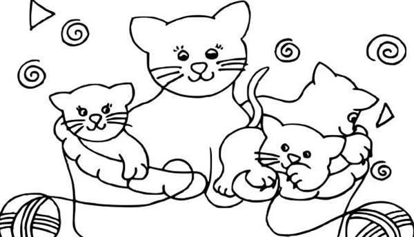 Раскраска кот