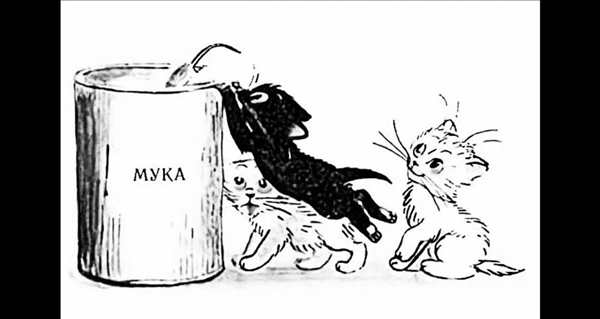 Три котенка раскраска для детей
