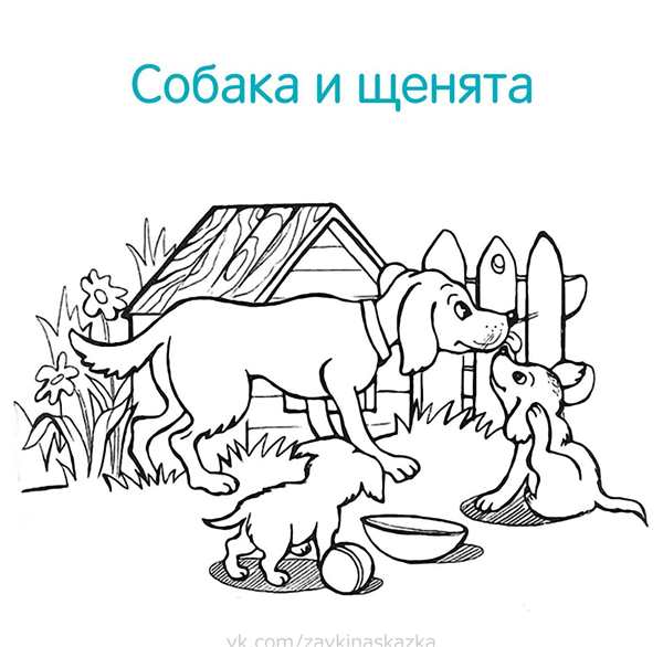 Раскраска малышам «собачка»