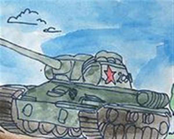 Танк раскраска для детей на 23 февраля