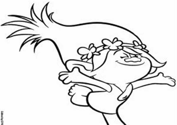 Тролли мультфильм раскраска