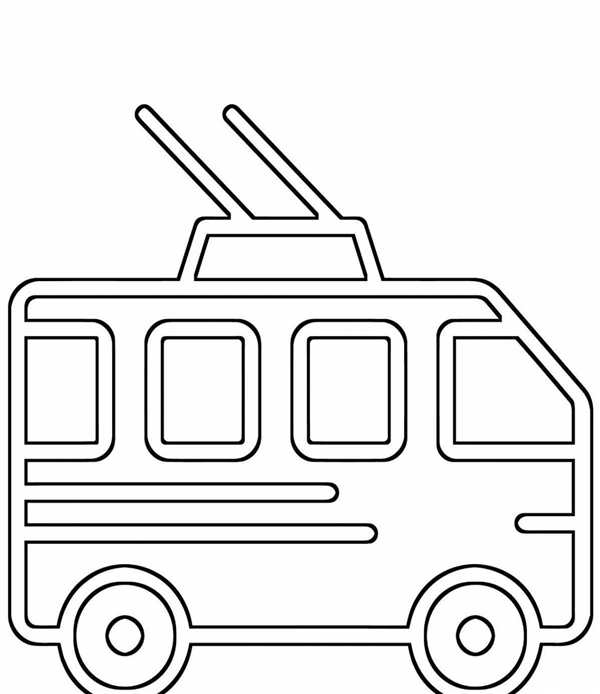 Раскраска троллейбус