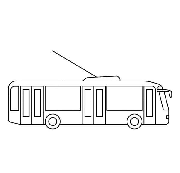Раскраска троллейбус