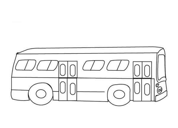 Автобус карандашом