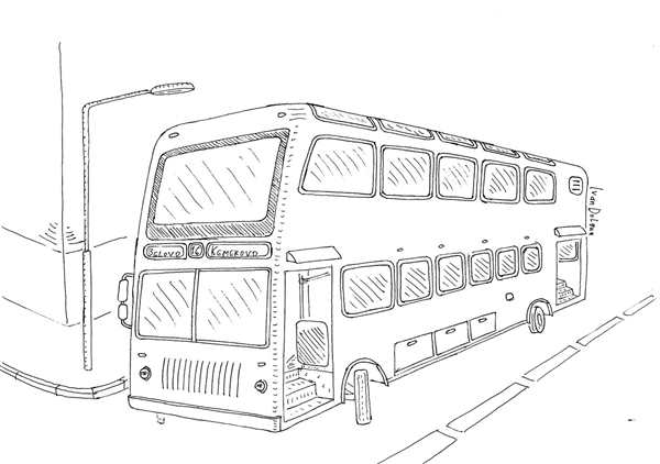 Раскраска автобус ЛИАЗ 5256