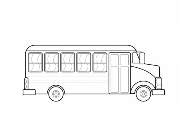 Раскраска Туристический Автобус