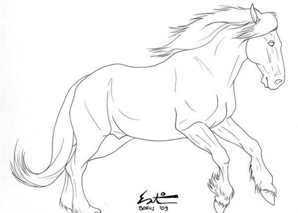 Лошадь рисунок