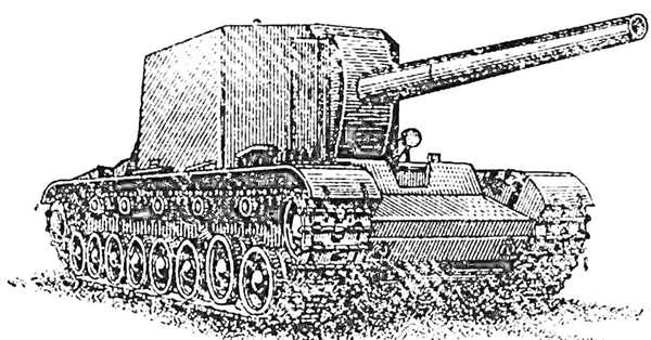 Раскраска Тяжёлый танк в лесу