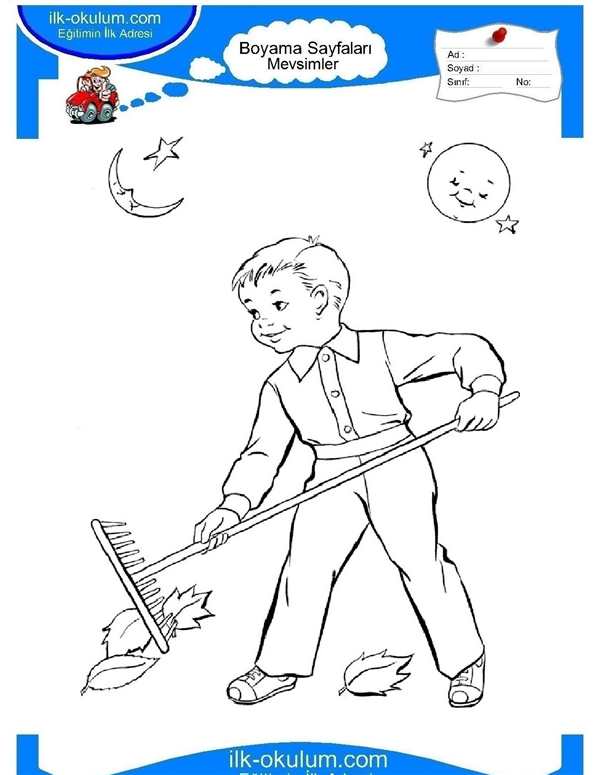 Уборка раскраска для детей