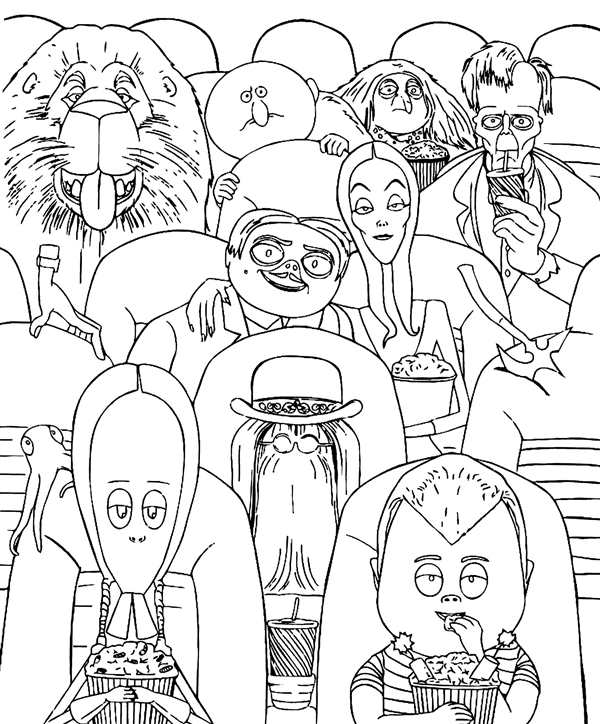 Раскраска Уэнсдей сериал