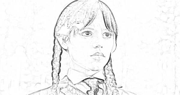 Раскраски вэнздэй