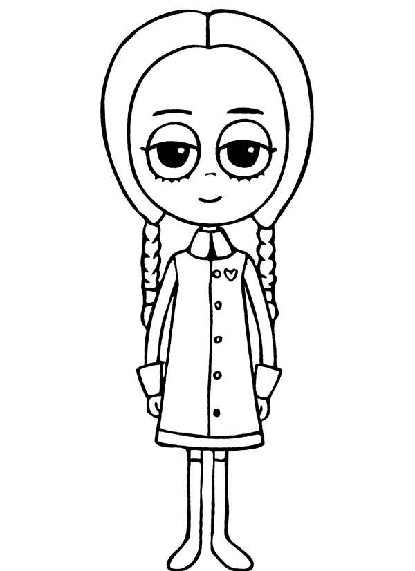 Уэнсдей рисунок