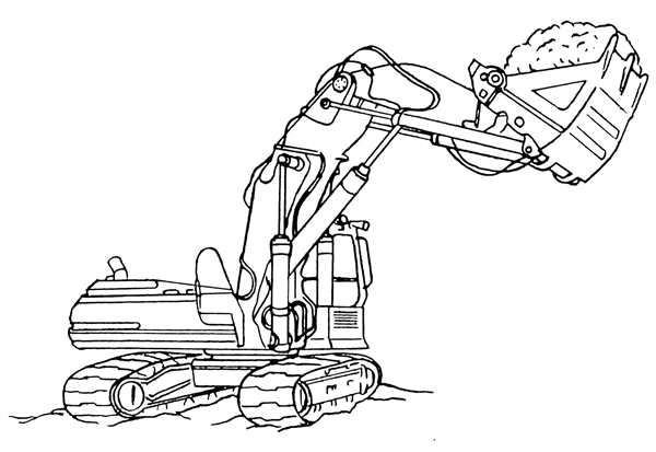 Трактор JCB вектор