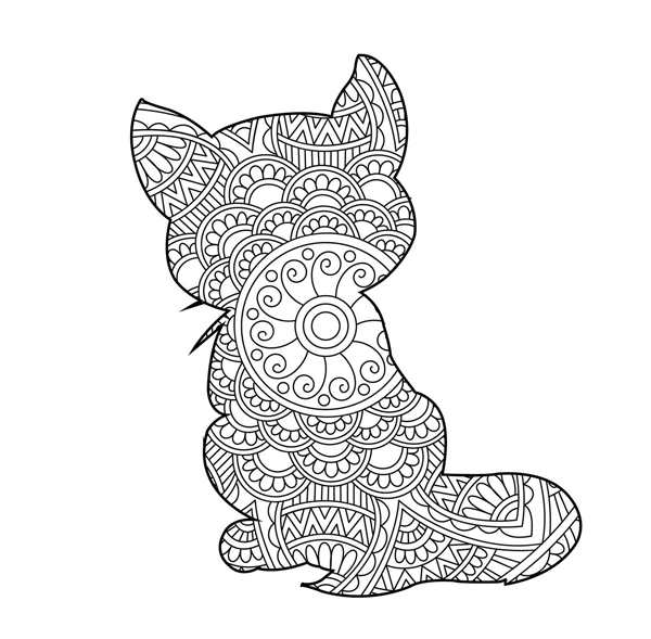 Дудлинг кошка
