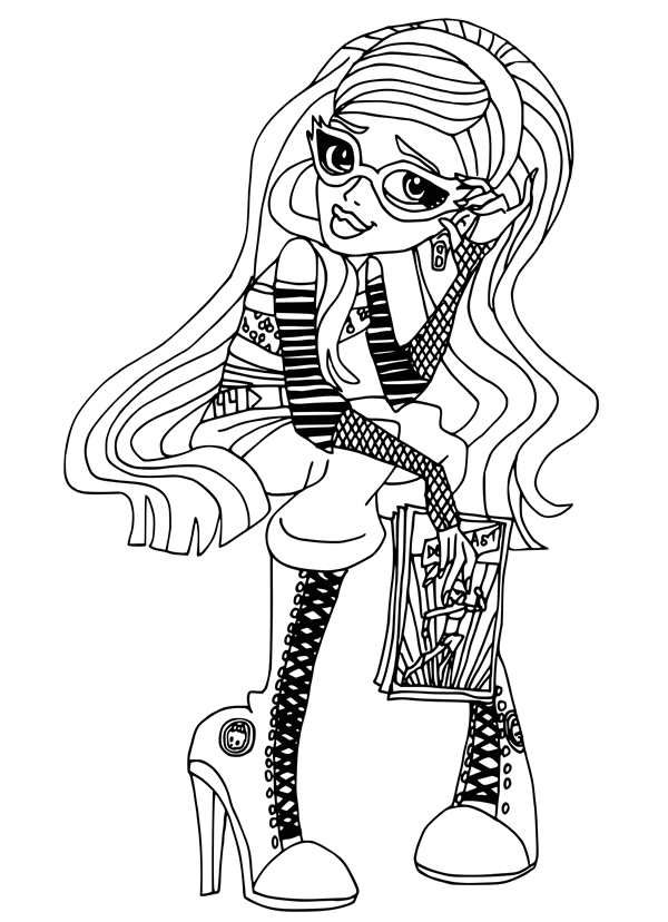 Monster High раскраски Дракулаура