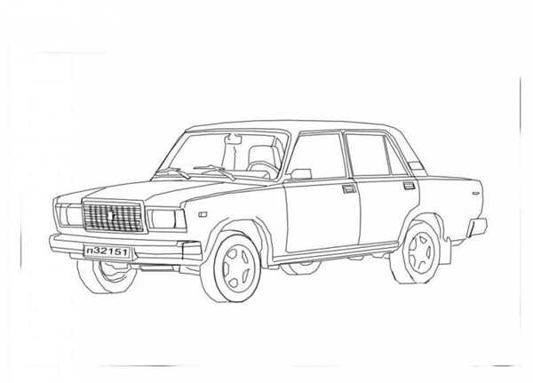 ВАЗ 2107 тюнинговая раскраска