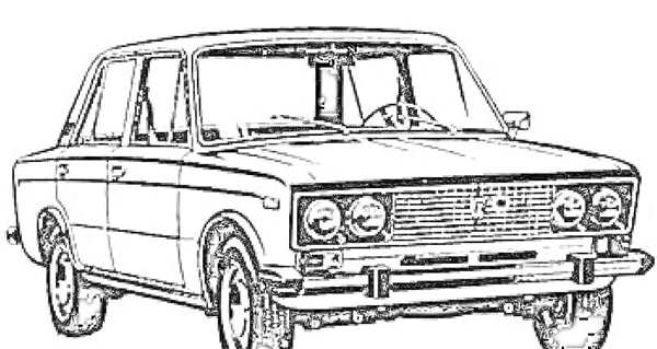 Нарисовать ВАЗ 2104