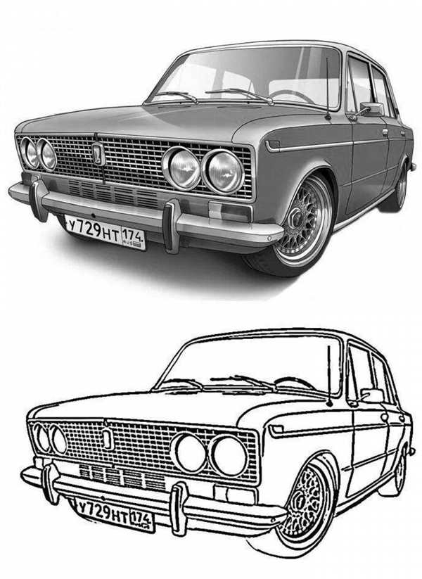 Разукрашка ВАЗ 2106