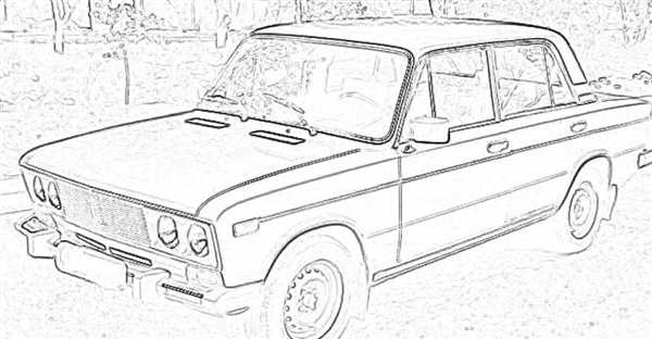 Раскраска Жигули ВАЗ 2106