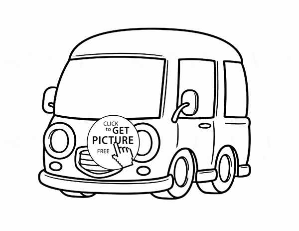 Van раскраска