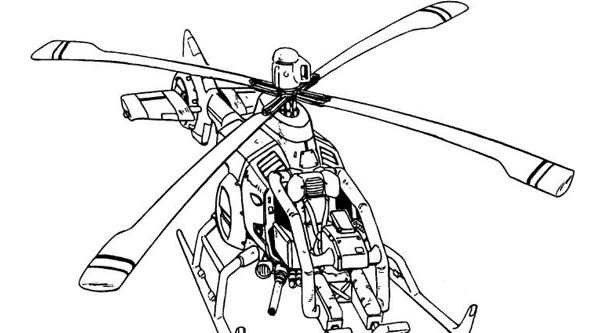 Вертолёт ка-52 Аллигатор раскраска