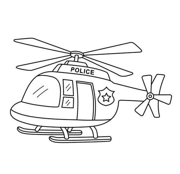 Раскраска Вертолёт с заклепками iplanes