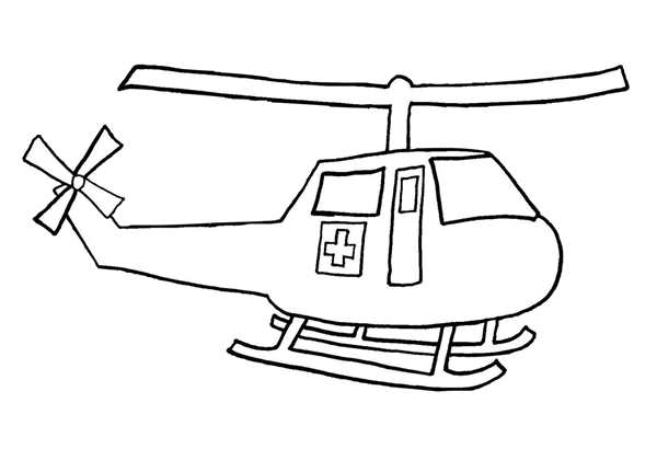 Раскраска Вертолёт с заклепками iplanes