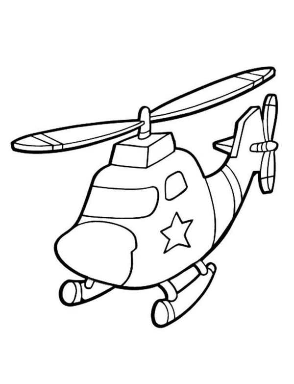 Раскраска. Военные вертолеты