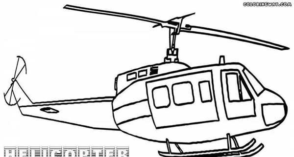 Раскраска Вертолёта Боинг V22 Osprey Задача и Взлет