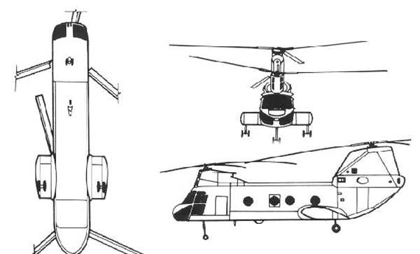 Ch-47 Chinook чертежи