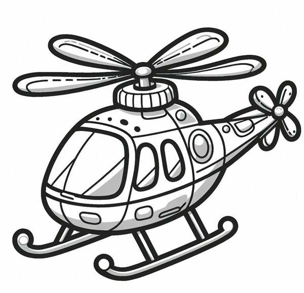 Раскраска вертолёта веселье иeducation for kids