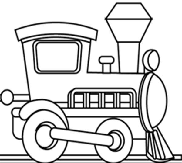 Раскраска Веселый Лocomotivetrain
