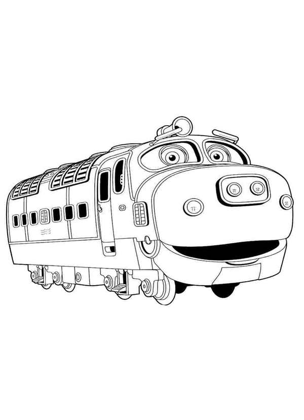 Раскраска паровозик