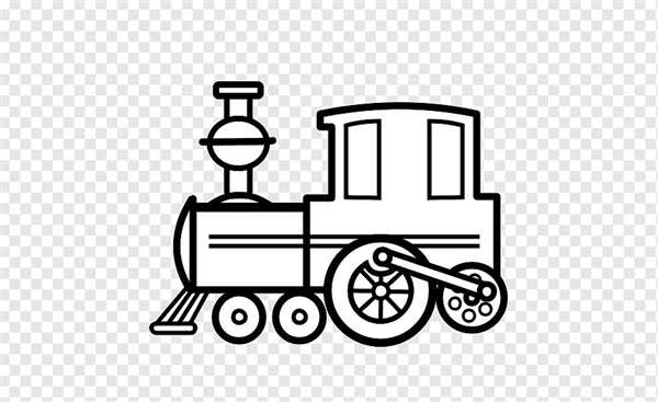 Раскраска Веселый Лocomotivetrain