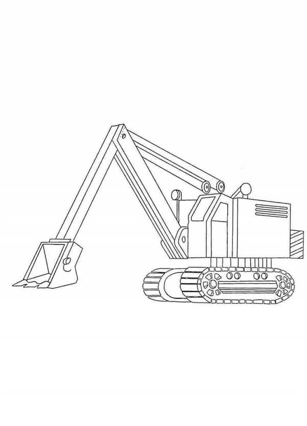 Трактор JCB раскраска