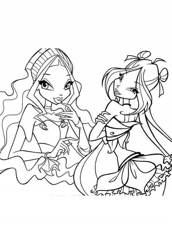 Раскраски Winx Стелла