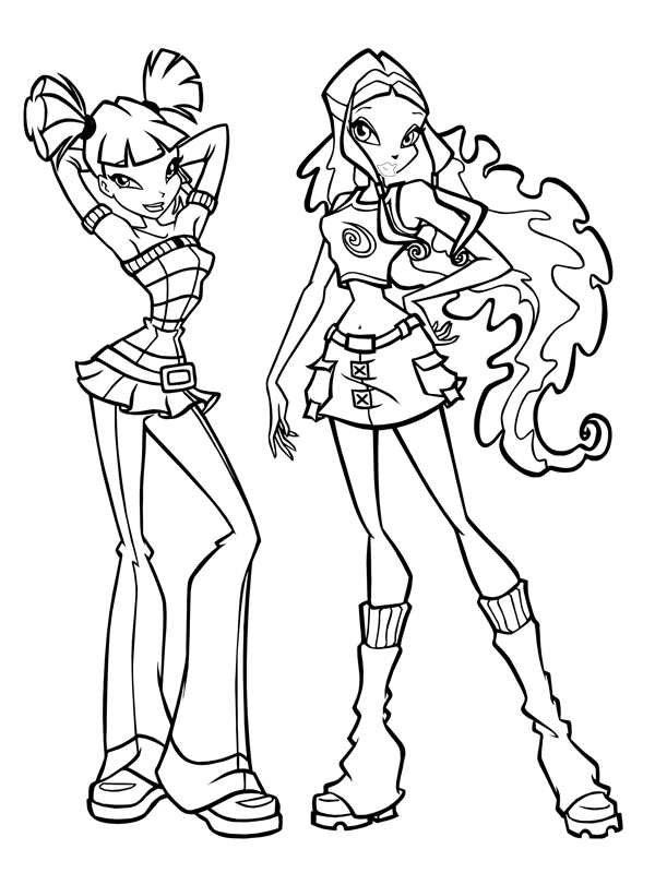 Раскраски Winx Стелла