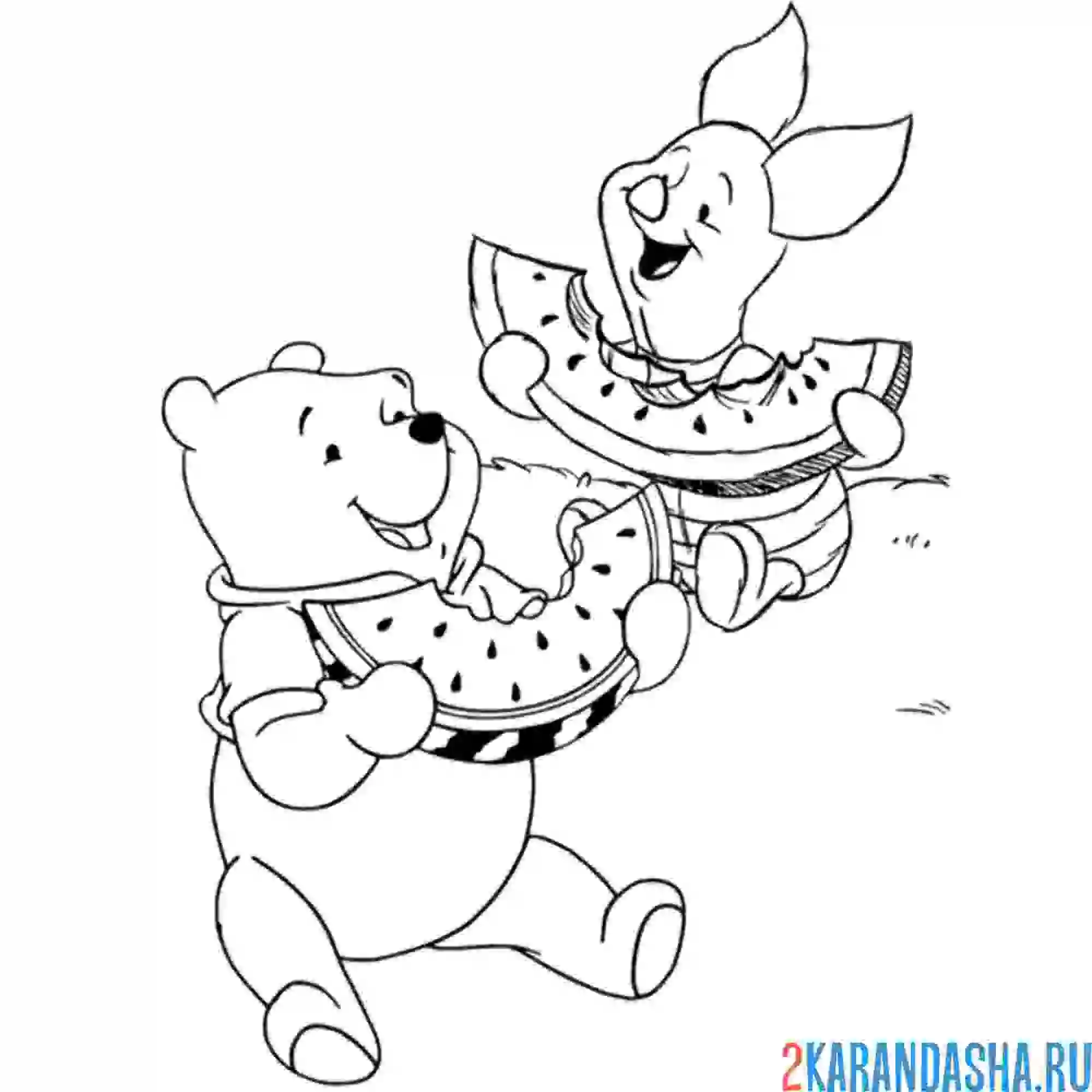 Раскраска Винни пух раскраска